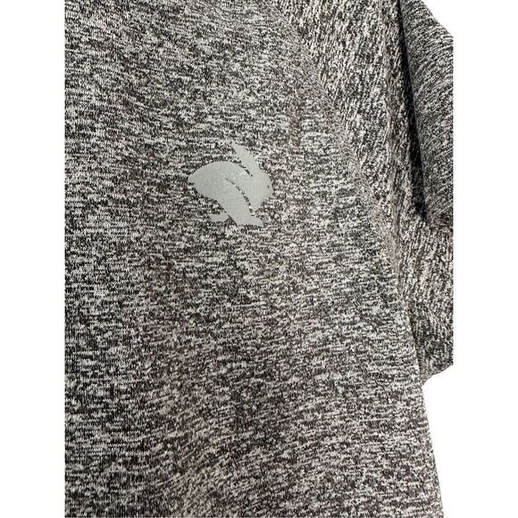 Rabbit women’s short sleeve heather gray dot wine t-shirt size Large #7-1927 - Picture 5 of 7
